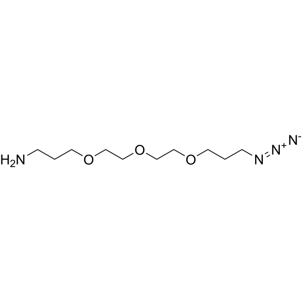 Azido-C1-PEG3-C3-NH2 Chemical Structure
