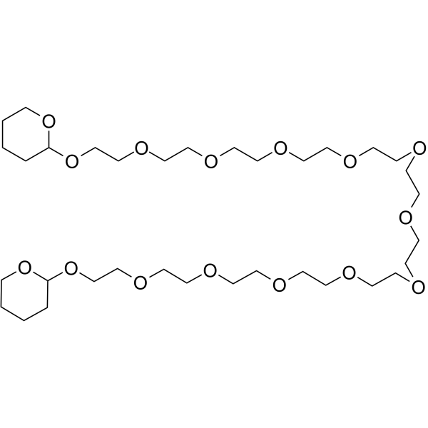 THP-PEG12-THP Chemical Structure