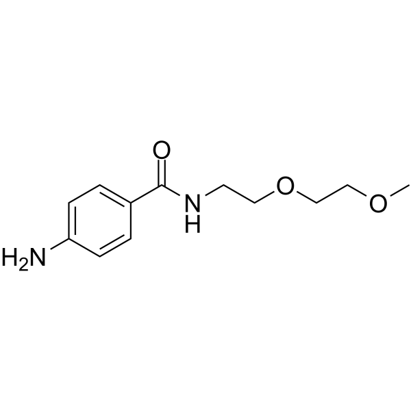 m-PEG2-amido-Ph-NH2 Chemical Structure