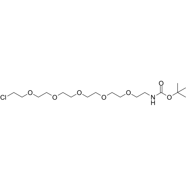 Boc-NH-PEG5-Cl Chemical Structure