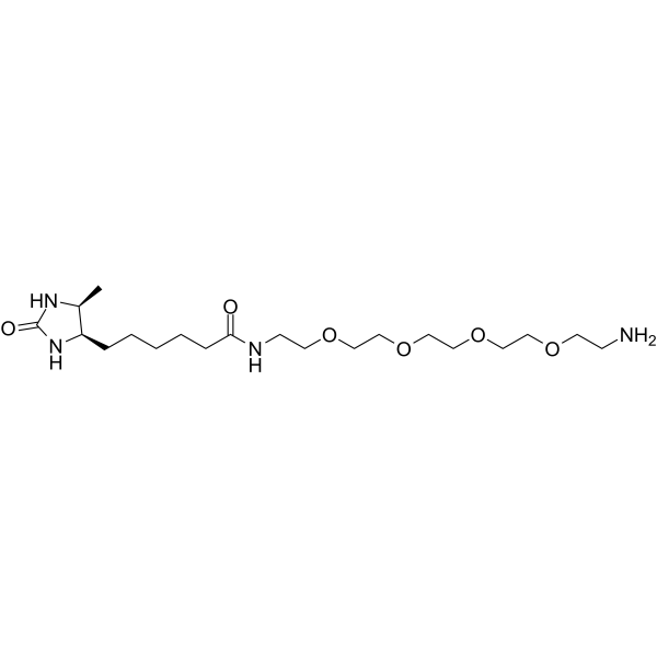 Amine-PEG4-Desthiobiotin Chemical Structure
