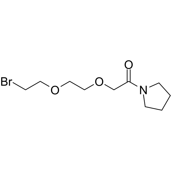 N-Acetylpyrrolidine-PEG2-Br Chemical Structure