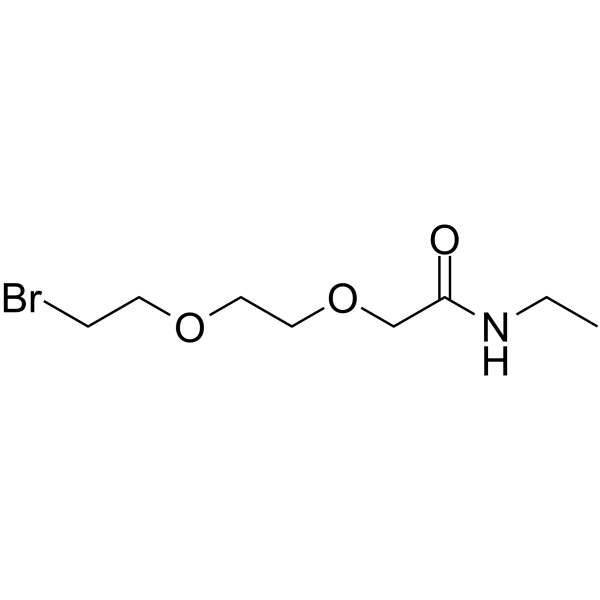 N-Ethylacetamide-PEG2-Br Chemical Structure