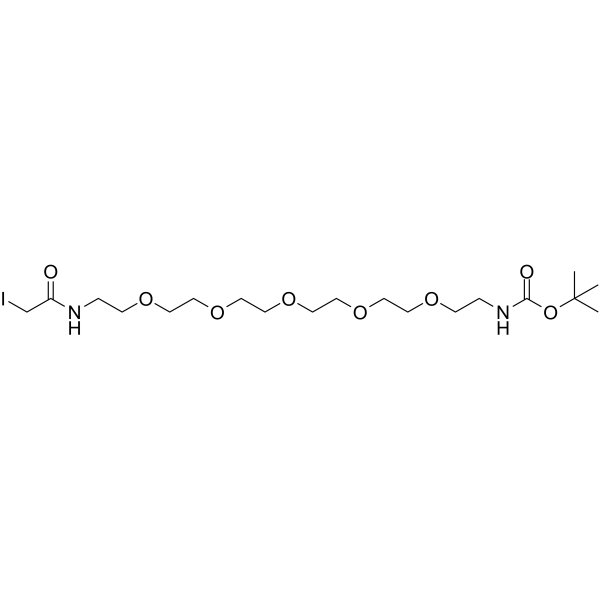 <em>Iodoacetamide-PEG5</em>-NH-Boc