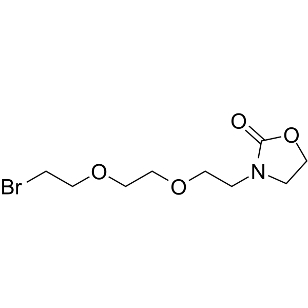 Br-PEG2-oxazolidin-2-one Chemical Structure