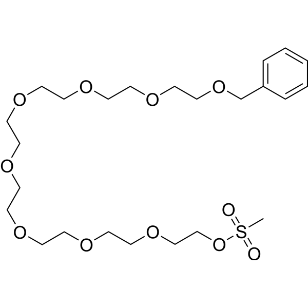 Benzyl-PEG8-MS Chemical Structure