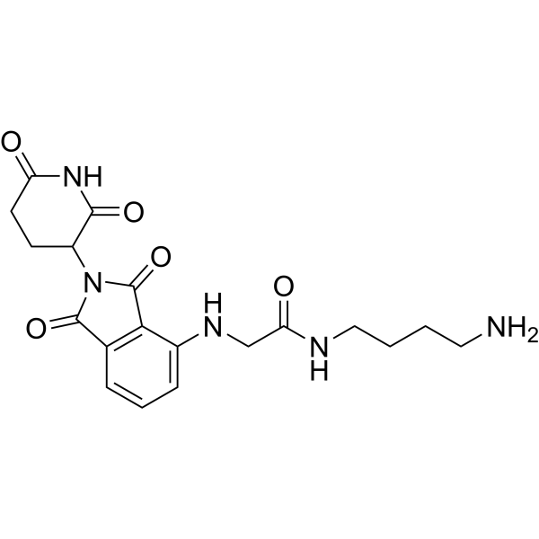 Thalidomide-NH-amido-C4-NH2 Chemical Structure