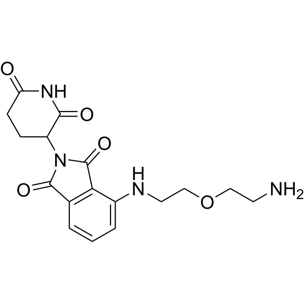 Thalidomide-NH-PEG1-NH2 Chemical Structure