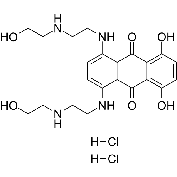 Mitoxantrone dihydrochloride Chemical Structure