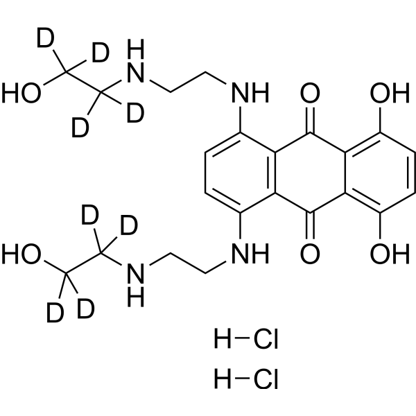 Mitoxantrone-d<sub>8</sub> dihydrochloride Chemical Structure