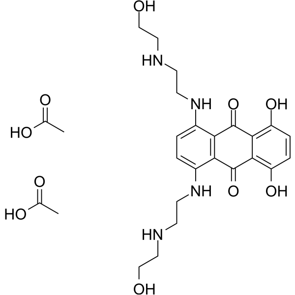 Mitoxantrone diacetate Chemical Structure