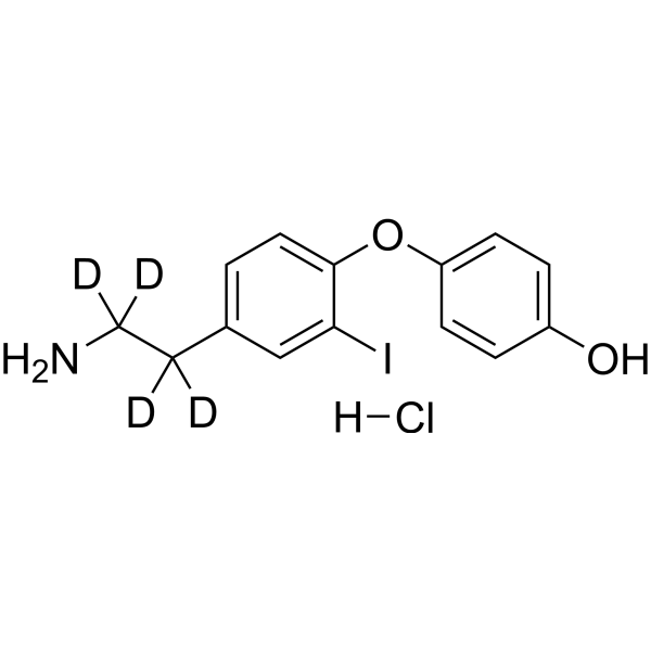 3-Iodothyronamine-d<sub>4</sub> hydrochloride Chemical Structure