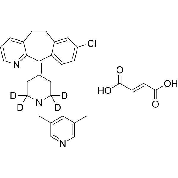 Rupatadine-d<sub>4</sub> (fumarate) Chemical Structure