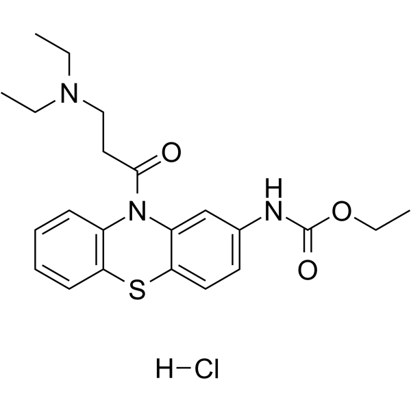 Ethacizine hydrochloride Chemical Structure
