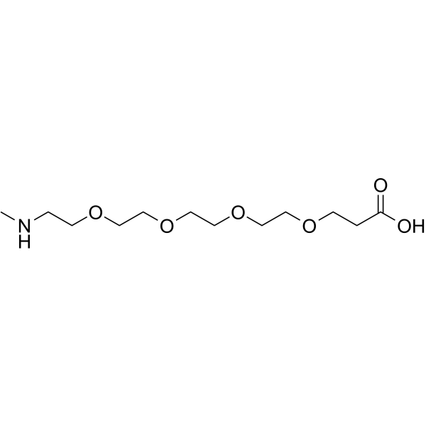 Methylamino-PEG4-acid Chemical Structure