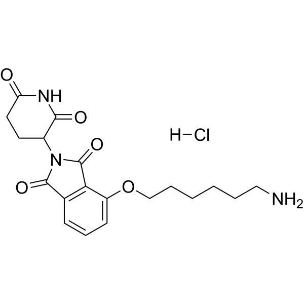 Thalidomide-4-O-C6-NH2 hydrochloride Chemical Structure