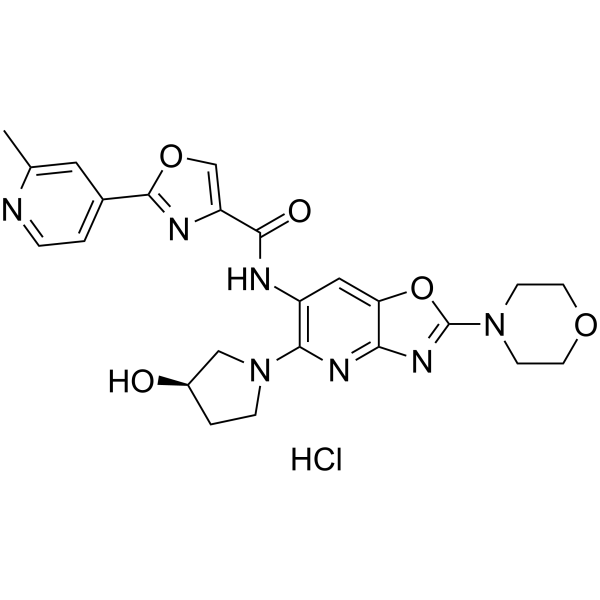 Emavusertib hydrochloride Chemical Structure