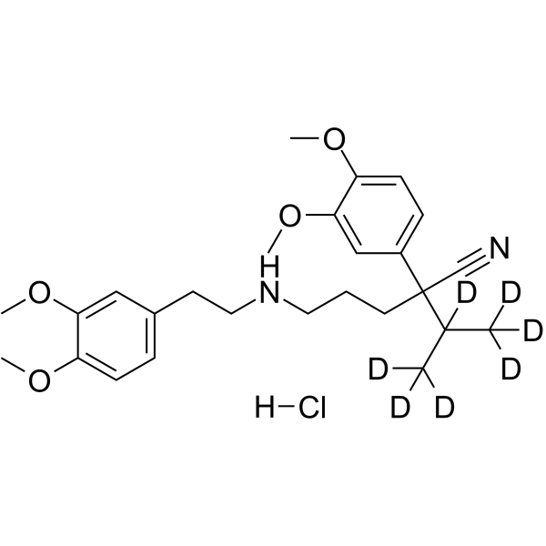 Norverapamil-d<sub>7</sub> hydrochloride Chemical Structure