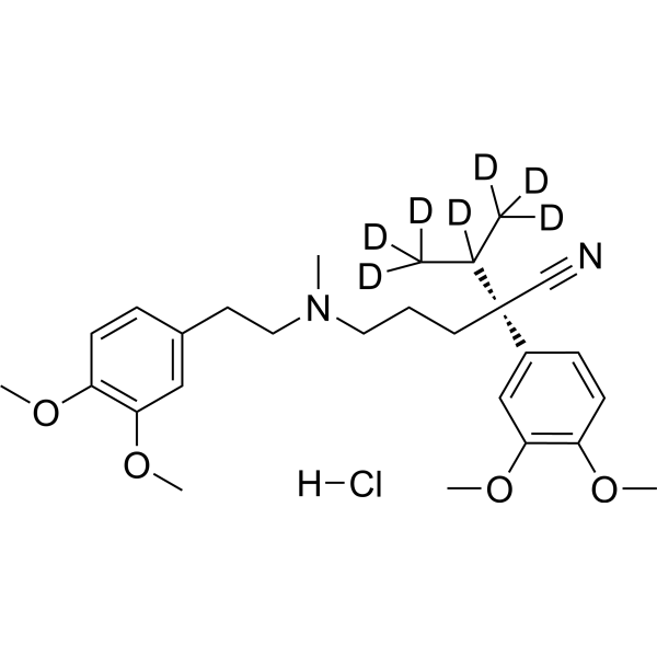 (S)-Verapamil-d<sub>7</sub> (hydrochloride) Chemical Structure