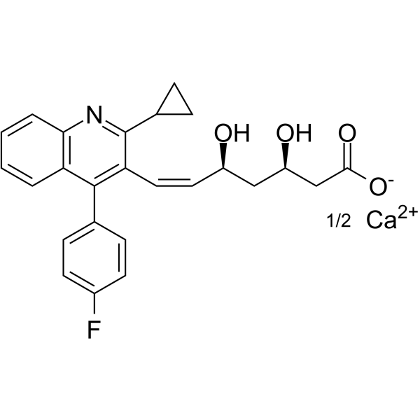 (Z)-Pitavastatin calcium Chemical Structure
