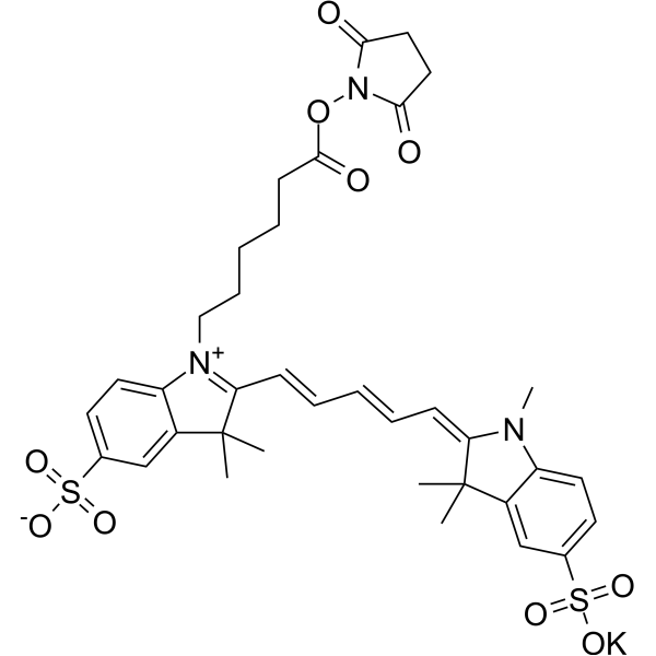 Sulfo-CY5-NHS ester potassium Chemical Structure