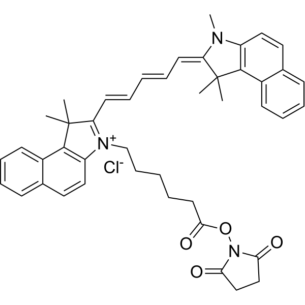 Cyanine<em>5</em>.<em>5</em> NHS ester chloride