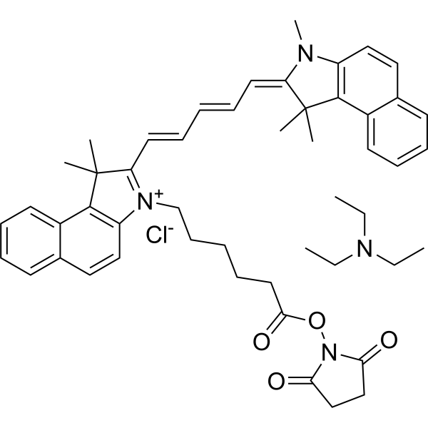 Cyanine<em>5</em>.<em>5</em> NHS ester chloride (TEA)
