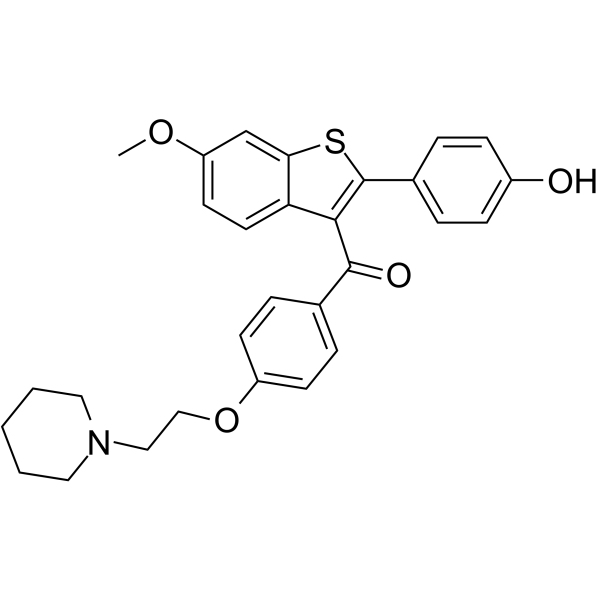 Raloxifene 6-Monomethyl Ether Chemical Structure