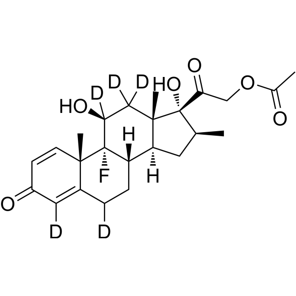 Betamethasone acetate-d<sub>5</sub> Chemical Structure
