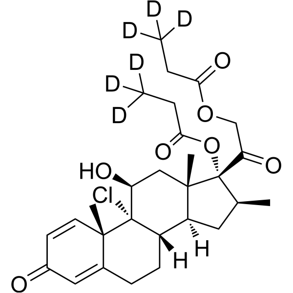 Beclometasone dipropionate-d<sub>6</sub> Chemical Structure