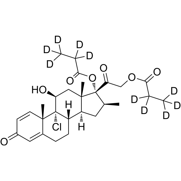 Beclometasone dipropionate-d<sub>10</sub> Chemical Structure