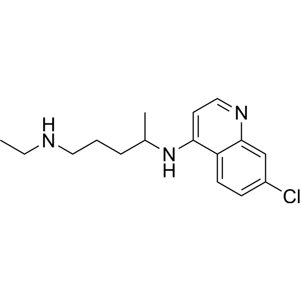 Desethyl chloroquine Chemical Structure