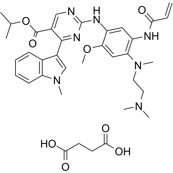 Mobocertinib succinate Chemical Structure