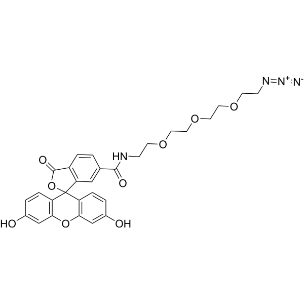 6-FAM-PEG3-Azide Chemical Structure