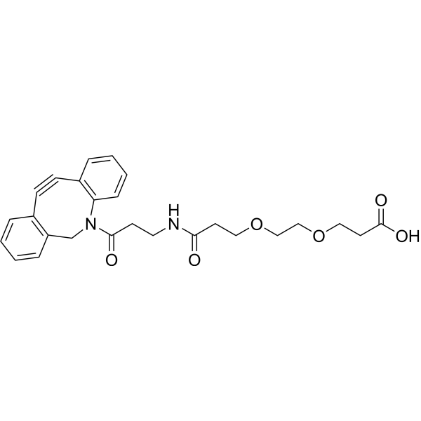 DBCO-NHCO-PEG2-CH2COOH Chemical Structure