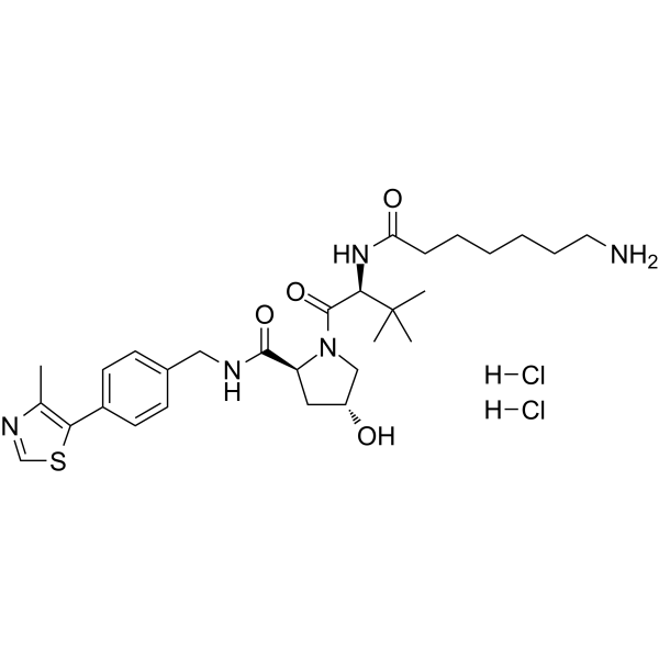 (S,R,S)-AHPC-C6-NH2 dihydrochloride Chemical Structure