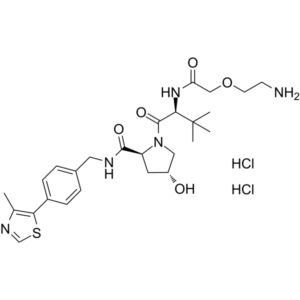 (S,R,S)-<em>AHPC</em>-PEG1-NH2 dihydrochloride