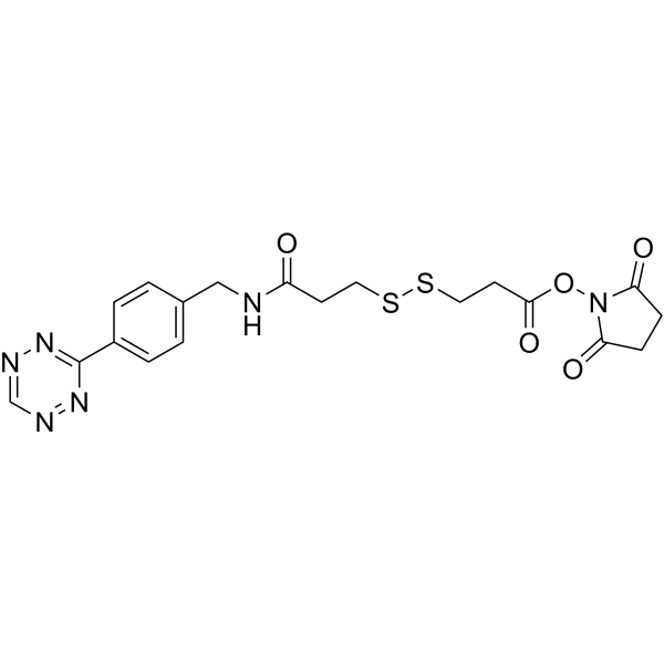 Tetrazine-SS-NHS Chemical Structure