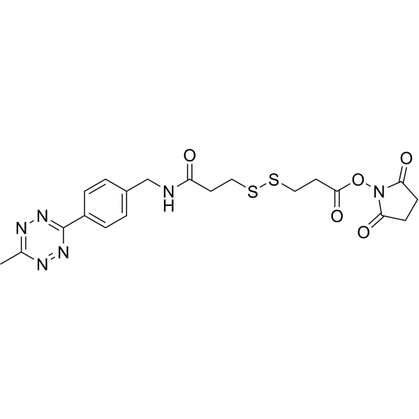 Methyltetrazine-SS-NHS Chemical Structure
