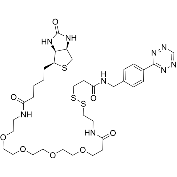 Tetrazine-SS-PEG4-Biotin Chemical Structure
