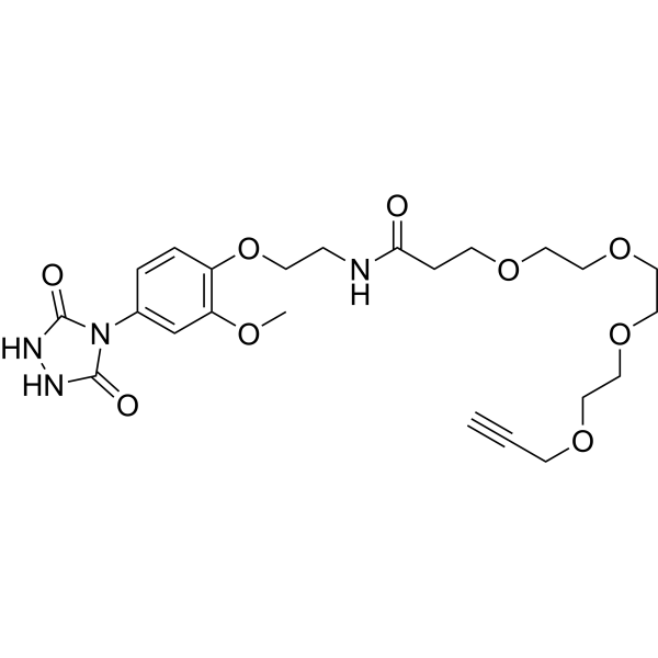 PTAD-PEG4-alkyne Chemical Structure