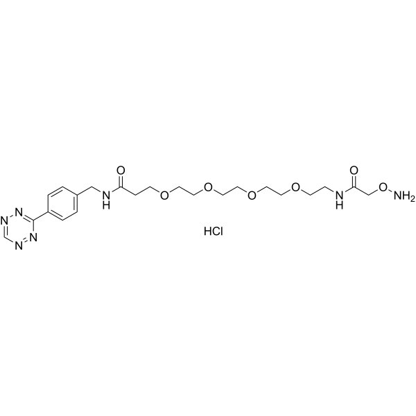 Tetrazine-PEG<em>4</em>-oxyamine hydrochloride