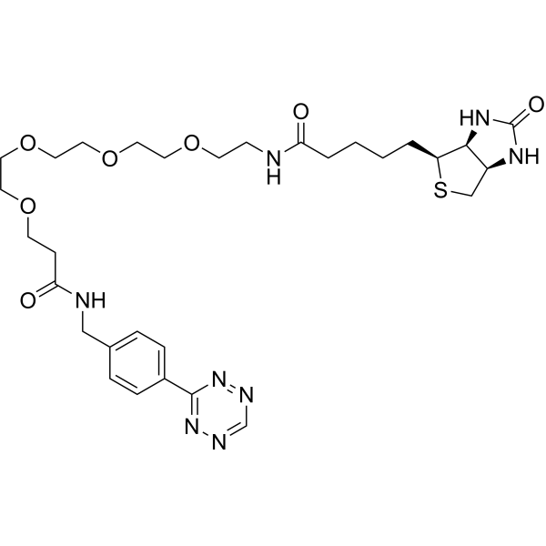 Tetrazine-PEG4-biotin Chemical Structure