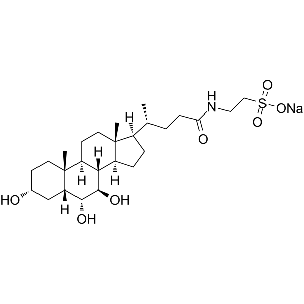 Tauro-ω-muricholic acid sodium Chemical Structure