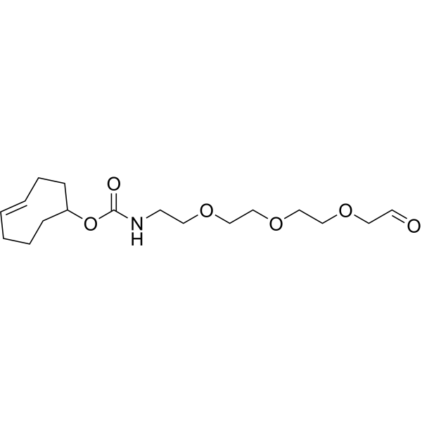 TCO-PEG3-CH2-aldehyde Chemical Structure