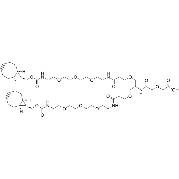 Acid-PEG1-bis-PEG3-BCN Chemical Structure