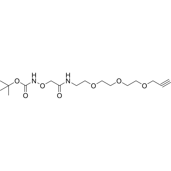 Bocaminooxyacetamide-PEG3-alkyne Chemical Structure