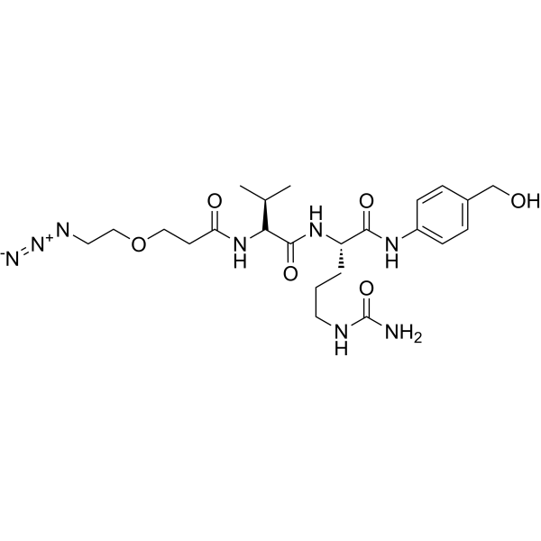 Azide-PEG1-Val-Cit-PABC-OH Chemical Structure