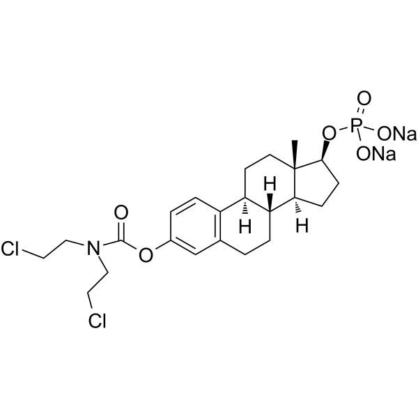 Estramustine phosphate sodium 構造式