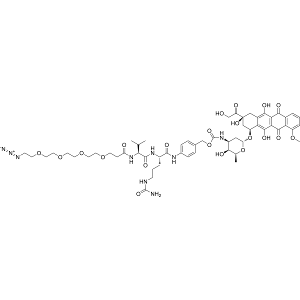 Azide-PEG4-VC-PAB-<em>Doxorubicin</em>
